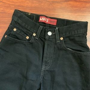 Vintage Levis black straight jeans